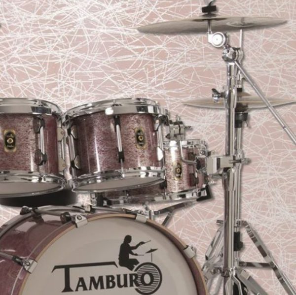TAMBURO Schlagzeug UNIKA Serie 5 teiliges Set in Fantasie Rot