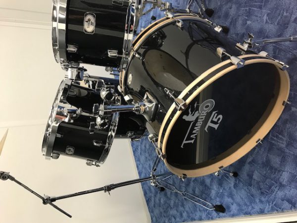 TAMBURO Schlagzeug "T5 Serie" Master in black sparkle 22/12/13/16+SD+HW+Cymbals